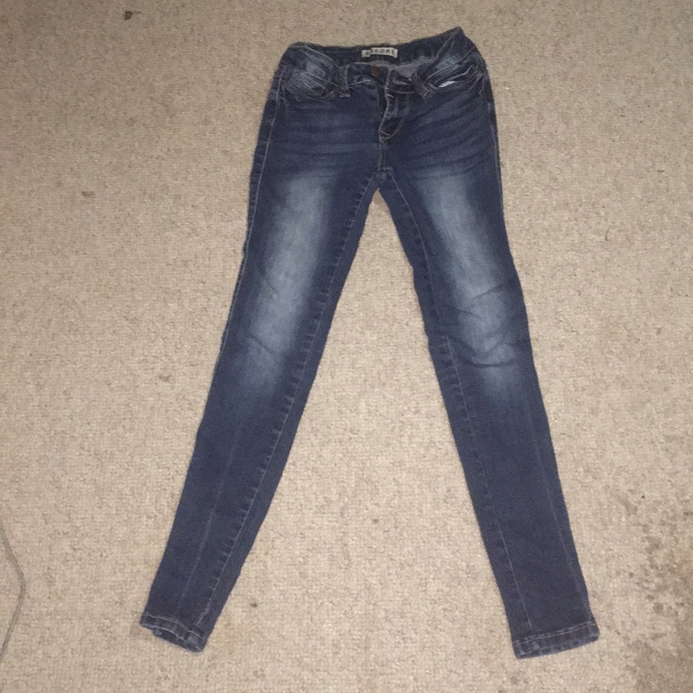 Dark blue jeans